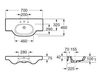 Раковина подвесная ROCA Ceramic A327240000 Современный / Скандинавский / Модерн