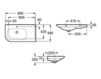Раковина подвесная ROCA Ceramic A327648000 Современный / Скандинавский / Модерн