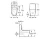 Унитаз напольный ROCA Ceramic A342657000 Современный / Скандинавский / Модерн