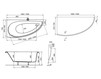 Угловая ванна Ravak Avocado CS01000000 AVOCADO 150 R Современный / Скандинавский / Модерн