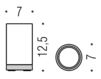 Стакан для зубных щеток Colombo Design Nordic B5241 white ceramics Современный / Скандинавский / Модерн