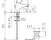 Смеситель для раковины Palazzani Proxima 403010 Современный / Скандинавский / Модерн