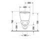 Унитаз подвесной Duravit Duraplus 019509   00 Современный / Скандинавский / Модерн