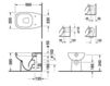 Унитаз напольный Duravit D-code 211509 00 002 Современный / Скандинавский / Модерн