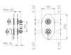 Встраиваемый смеситель Palazzani Retro 652067 Современный / Скандинавский / Модерн