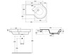 Раковина подвесная Olympia Ceramica Tutto TD 75  left Современный / Скандинавский / Модерн