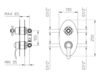 Встраиваемый смеситель Palazzani Palace 262067 Современный / Скандинавский / Модерн