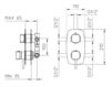 Встраиваемый смеситель Palazzani Kubik 312073 Современный / Скандинавский / Модерн