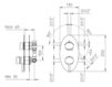 Смеситель термостатический Palazzani Oblique 192069 Современный / Скандинавский / Модерн