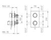 Смеситель термостатический Palazzani Idrotech 132062 Современный / Скандинавский / Модерн