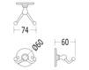 Крючок Devon&Devon Cavendish WM13CR Современный / Скандинавский / Модерн