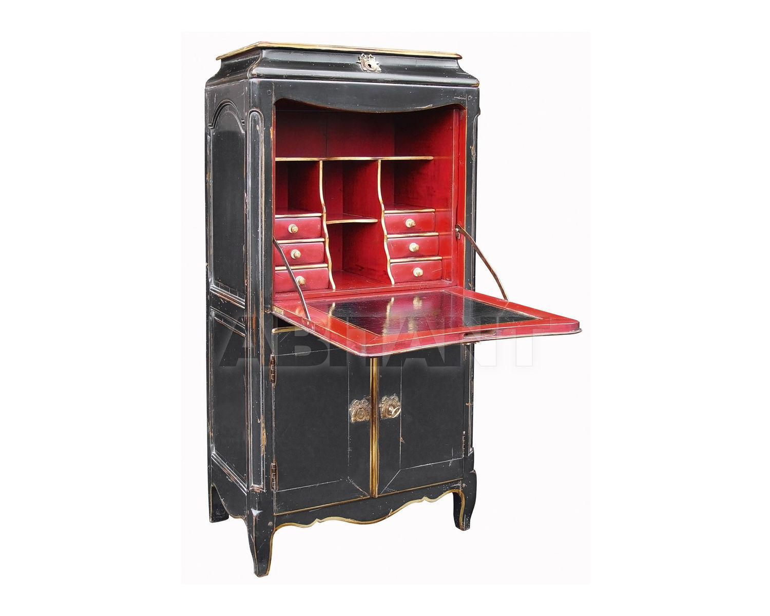 Купить Секретер Moissonnier Classic 581 B Noir Rouge
