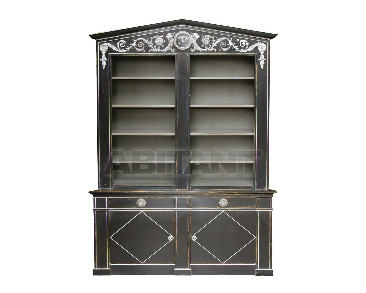 Купить Шкаф книжный Moissonnier Classic 728 B Noir Argent