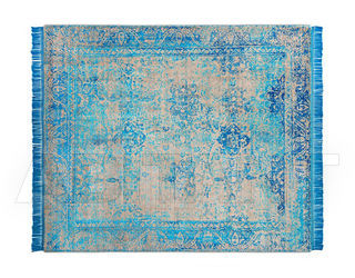 Ковер современный Rug Star Persia/rajasthan Rajasthan No. 01 | ElectricBlue on NaturalGrey | SilkFringes