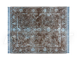 Ковер современный Rug Star Persia/rajasthan Rajasthan No. 03 | LightBlue on NaturalBrown | SilkFringes