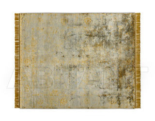 Ковер современный Rug Star Persia/rajasthan Rajasthan Supreme No. 03 | LessObviousGold on GreyGreen | SilkFringes
