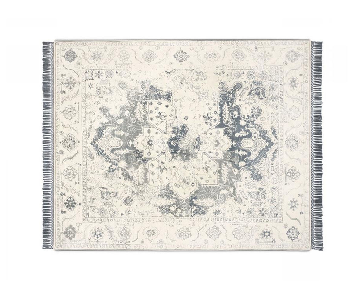 Купить Ковер современный Rug Star Persia/rajasthan Rajasthan No. 05 | SilverGrey | SilkFringes 