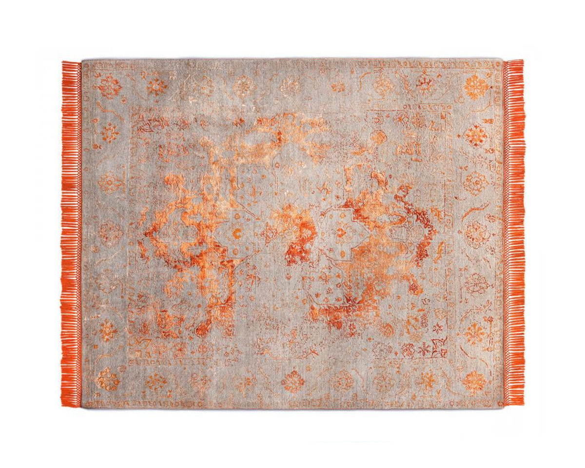 Купить Ковер современный Rug Star Persia/rajasthan Rajasthan No. 05 | CopperOrange on NaturalGrey