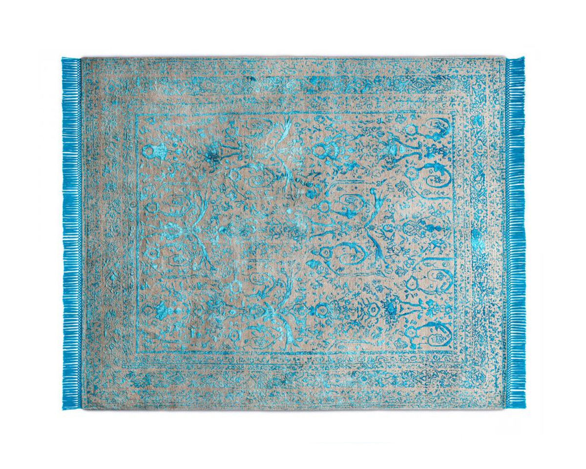 Купить Ковер современный Rug Star Persia/rajasthan Rajasthan No. 26 | ElectricBlue on NaturalGrey 