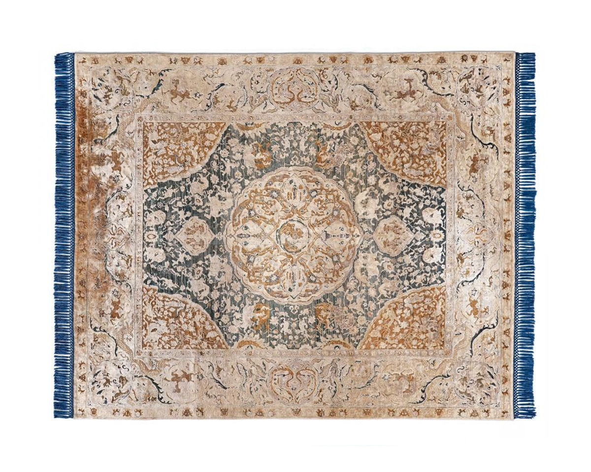 Купить Ковер современный Rug Star Oxidized Hunter No. 01 | Blue | SilkFringes 