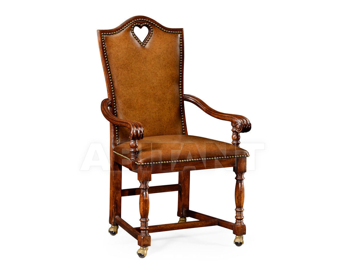 Купить Стул с подлокотниками Heart Jonathan Charles Fine Furniture Country Farmhouse 493383-AC-WAL-L002