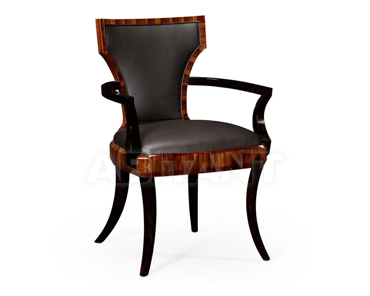 Купить Стул с подлокотниками Art deco Jonathan Charles Fine Furniture Santos 494586-AC-SAS-L017 