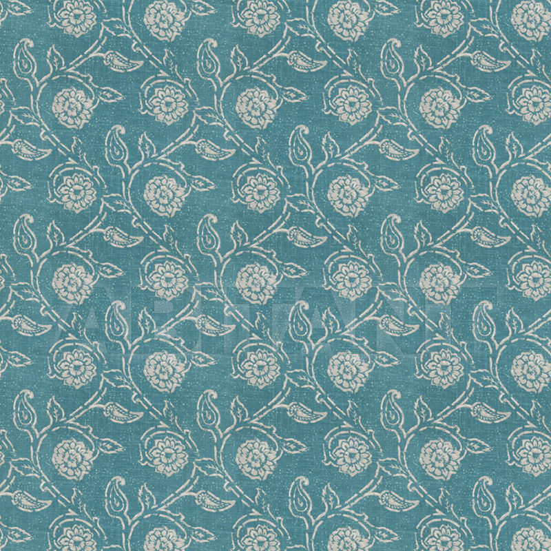 Купить Интерьерная ткань Gala Floral Teal Fabricut Isabelle De Borchgrave 4603304