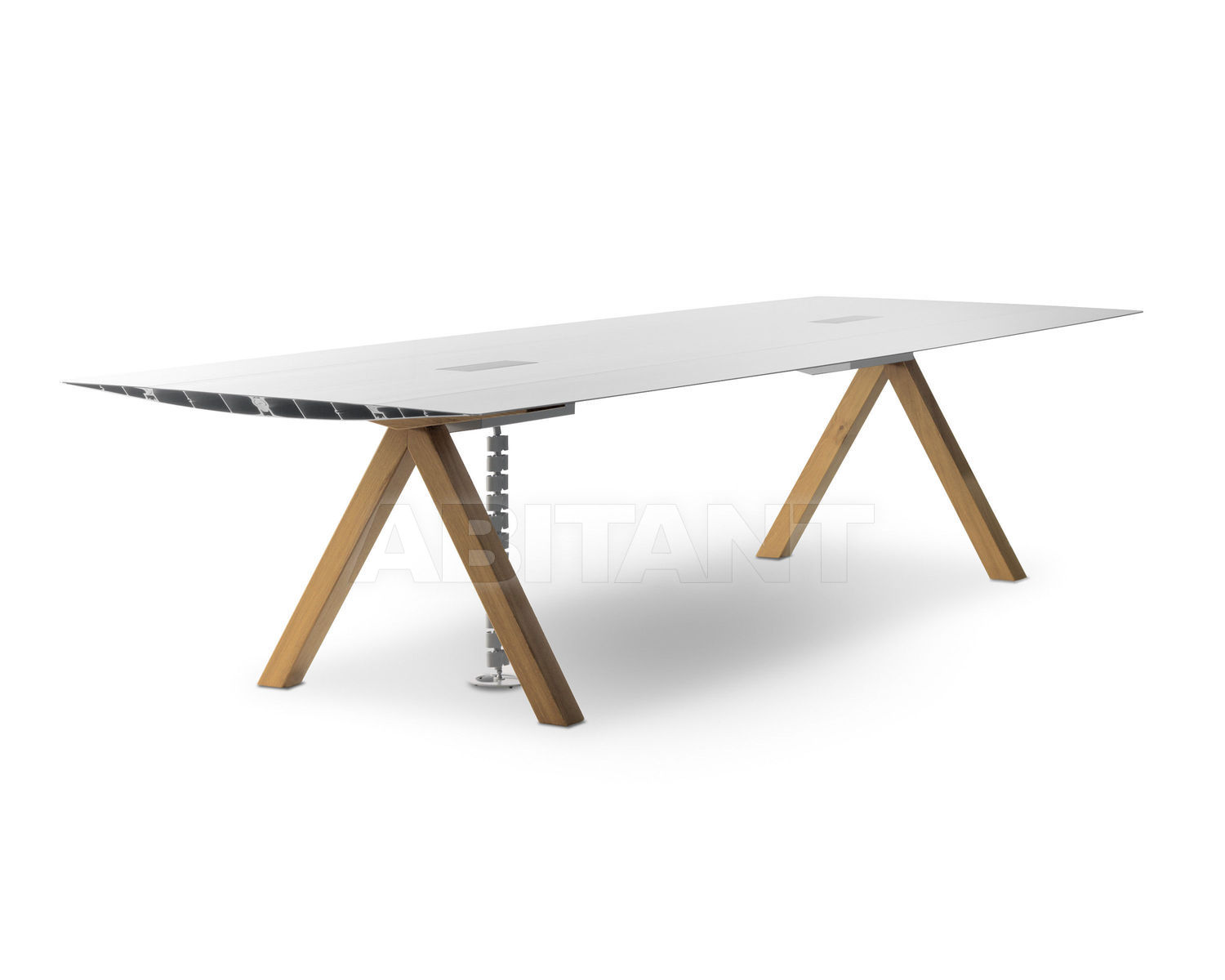 Купить Стол для конференц-залов TABLE B B.D (Barcelona Design)  TABLES ELECTRIC CABLE MANAGEMENT