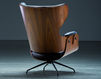 Кресло для кабинета LOUNGER LOUNGER Armchair Swivel structure 3 черный Кресло для кабинета LOUNGER B.D (Barcelona Design) ARMCHAIRS LOUNGER Armchair Swivel structure 3 Лофт / Фьюжн / Винтаж / Ретро