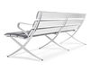Скамейка BENCH B B.D (Barcelona Design) PUBLIC SEATING Bench 4 seats 240 + Arm UPHOLSTERED Лофт / Фьюжн / Винтаж / Ретро