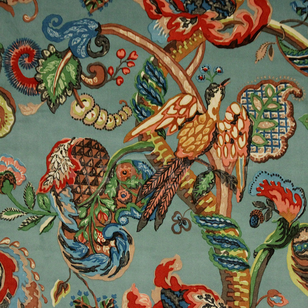 Купить Обивочная ткань Ian Sanderson Poppinjay POPPINJAY Velvet Aztec