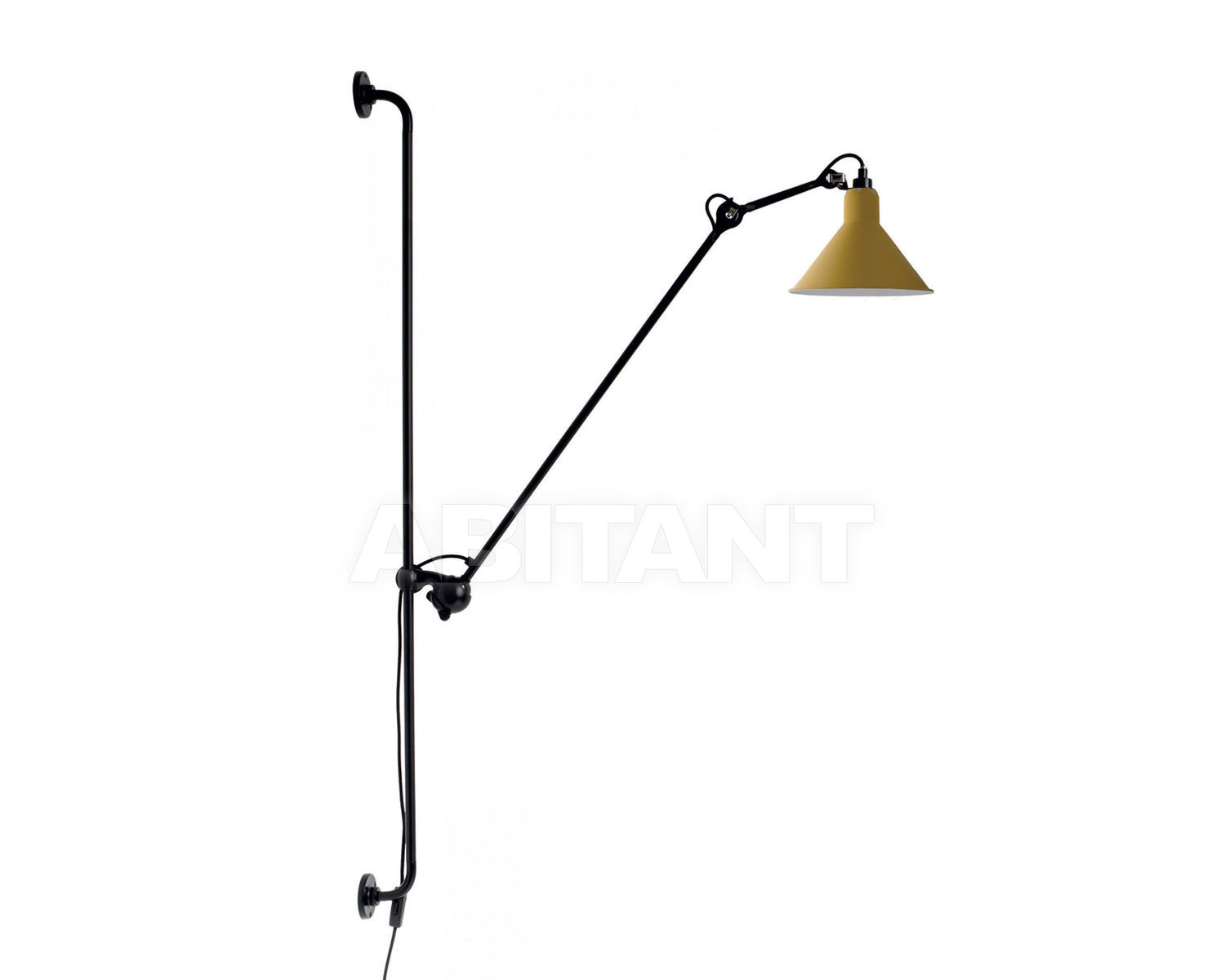 Купить Светильник настенный La Lampe Gras by DCW éditions GRAS LAMPS 214 BL-YELLOW