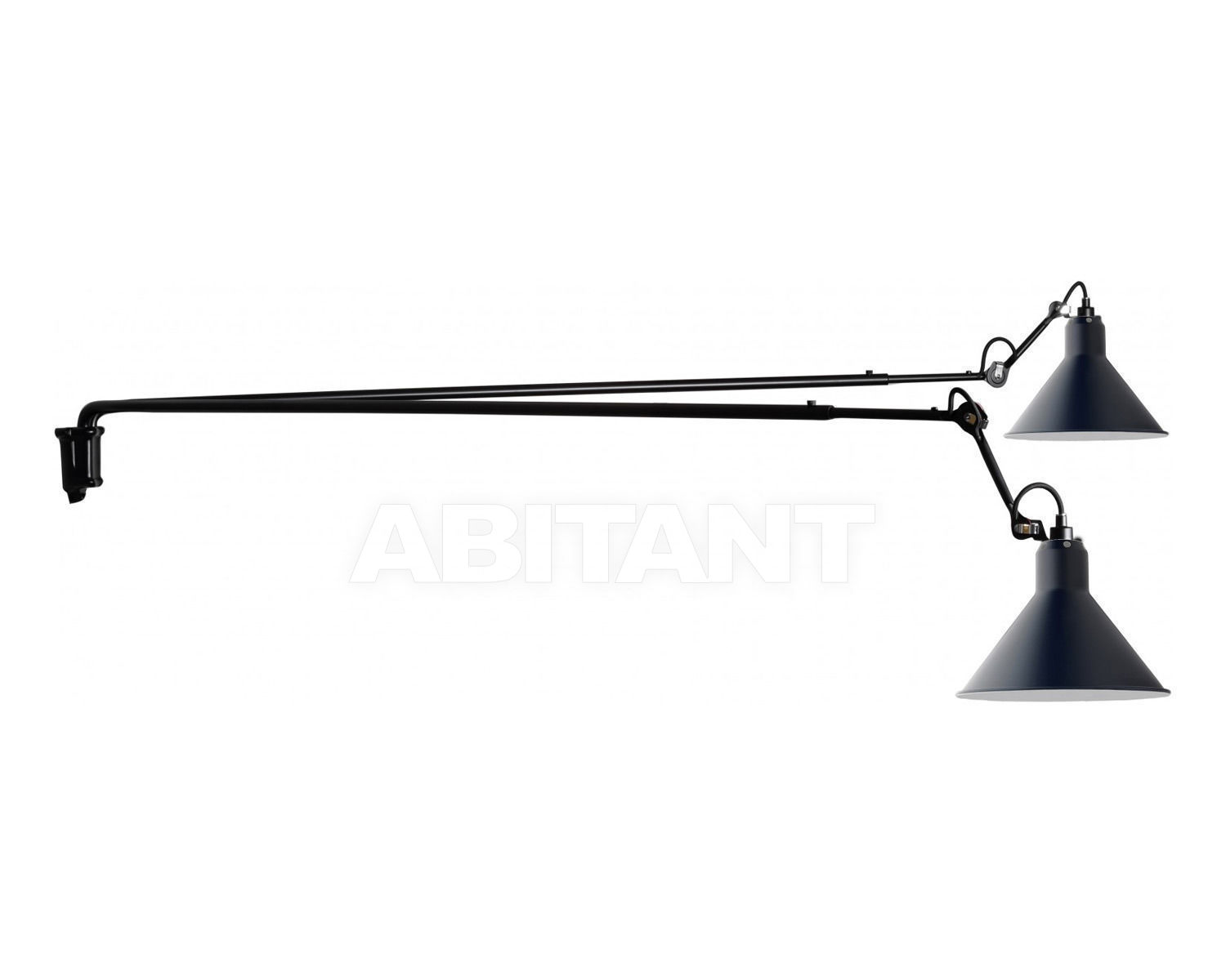 Купить Светильник настенный La Lampe Gras by DCW éditions GRAS LAMPS Nº213 L DOUBLE BL-BLUE