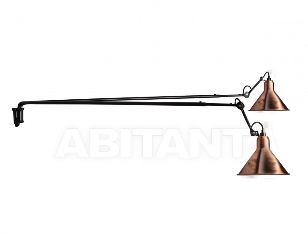 Купить Светильник настенный La Lampe Gras by DCW éditions GRAS LAMPS Nº213 L DOUBLE BL-COP-RAW-WH
