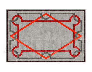 Ковер современный Chevalier Edition Hommage P58 + X600 + X102 + X282 + X618 GRAY-OR