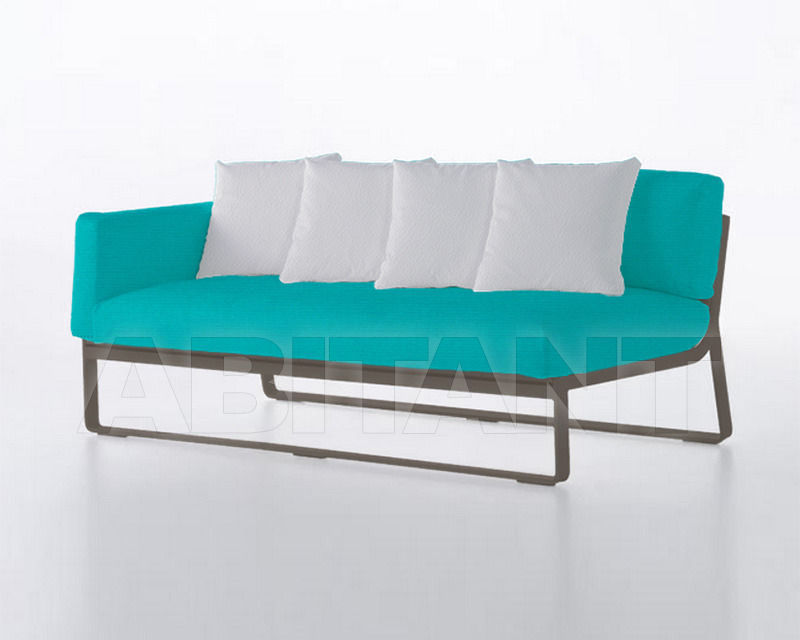 Купить Диван для террасы Gandia Blasco 2015 Flat Sofa modular 1 Upholstery Sunbrella Solids aruba 
