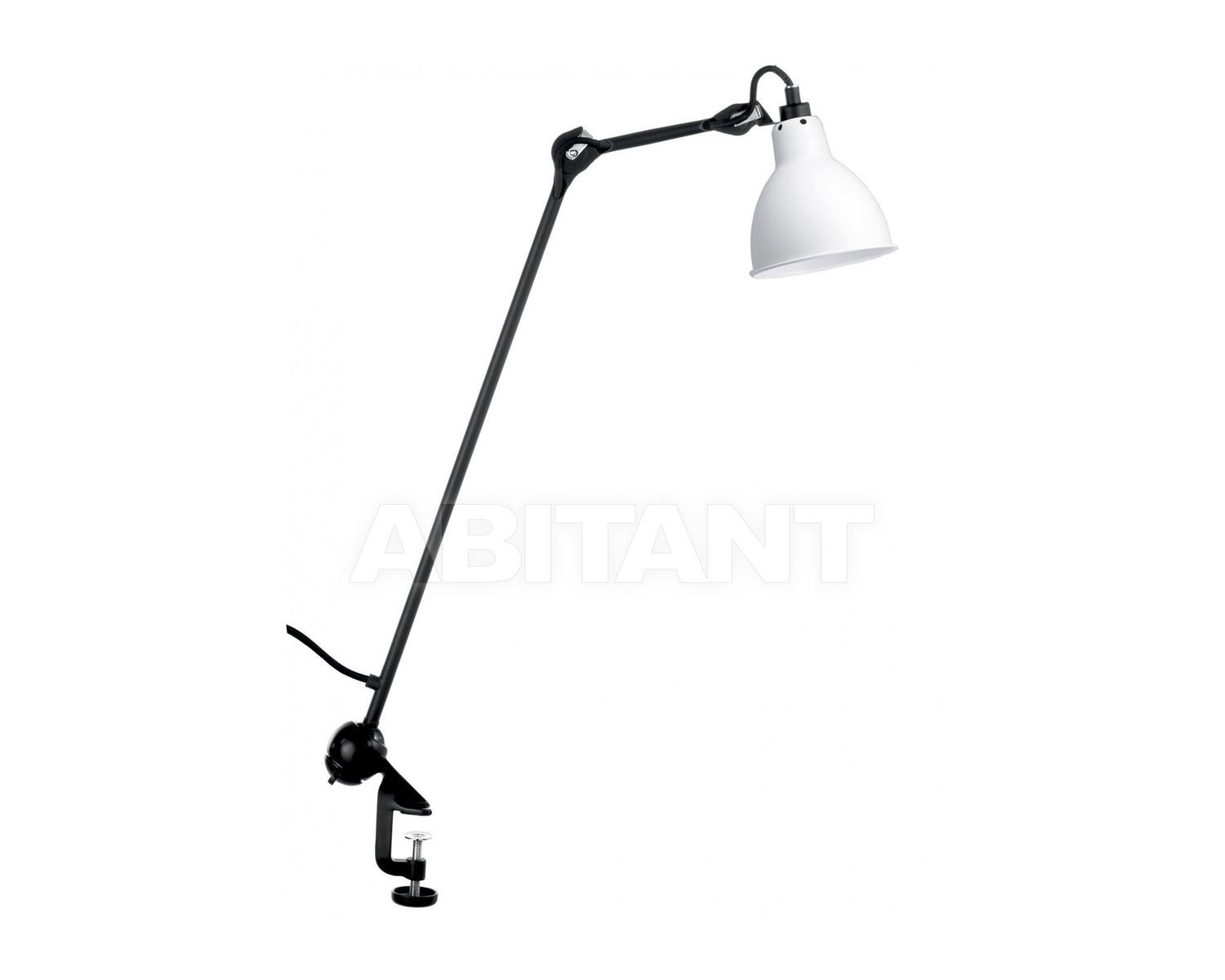 Купить Лампа настольная La Lampe Gras by DCW éditions GRAS LAMPS 201 BL-WH ROUND