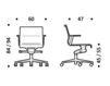 Схема Кресло ICF Office 2015 3695523 C 357 Современный / Скандинавский / Модерн