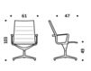 Схема Кресло ICF Office 2015 1963153 C F48 Современный / Скандинавский / Модерн