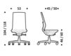 Схема Кресло ICF Office 2015 26030233 509 Современный / Скандинавский / Модерн