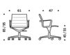 Схема Кресло ICF Office 2015 1963093 F28 Современный / Скандинавский / Модерн