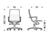 Схема Кресло ICF Office 2015 1943173 509 Современный / Скандинавский / Модерн