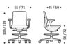 Схема Кресло ICF Office 2015 1960152 433 Современный / Скандинавский / Модерн
