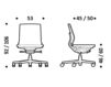 Схема Кресло ICF Office 2015 25930222 30G Современный / Скандинавский / Модерн