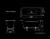 Схема Ванна Schooner Hurlingham Bath Company  2015 HUR008/HUR012 2 Лофт / Фьюжн / Винтаж / Ретро