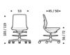 Схема Кресло ICF Office 2015 25960433 F28 Современный / Скандинавский / Модерн