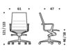 Схема Кресло ICF Office 2015 1963173 509 Современный / Скандинавский / Модерн