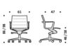 Схема Кресло ICF Office 2015 1963109 98D Современный / Скандинавский / Модерн