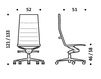 Схема Кресло ICF Office 2015 1943243 F28 Современный / Скандинавский / Модерн