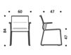 Схема Стул с подлокотниками ICF Office 2015 3691709 917 Современный / Скандинавский / Модерн